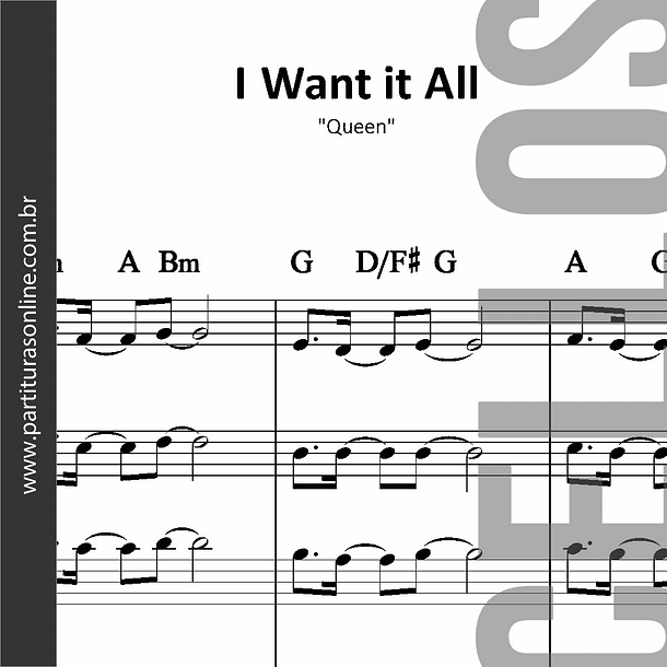 I Want it All | para quarteto de Violoncelos 1