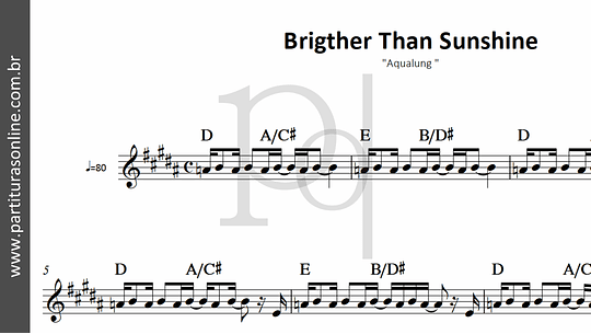 Brigther Than Sunshine | Aqualung