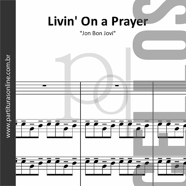 Livin' On a Prayer | para quarteto de violoncelos 1