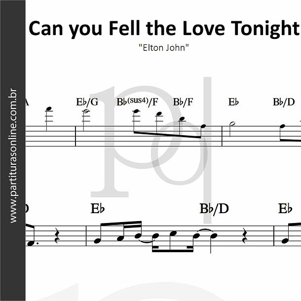  Can you Fell the Love Tonight | Elton John