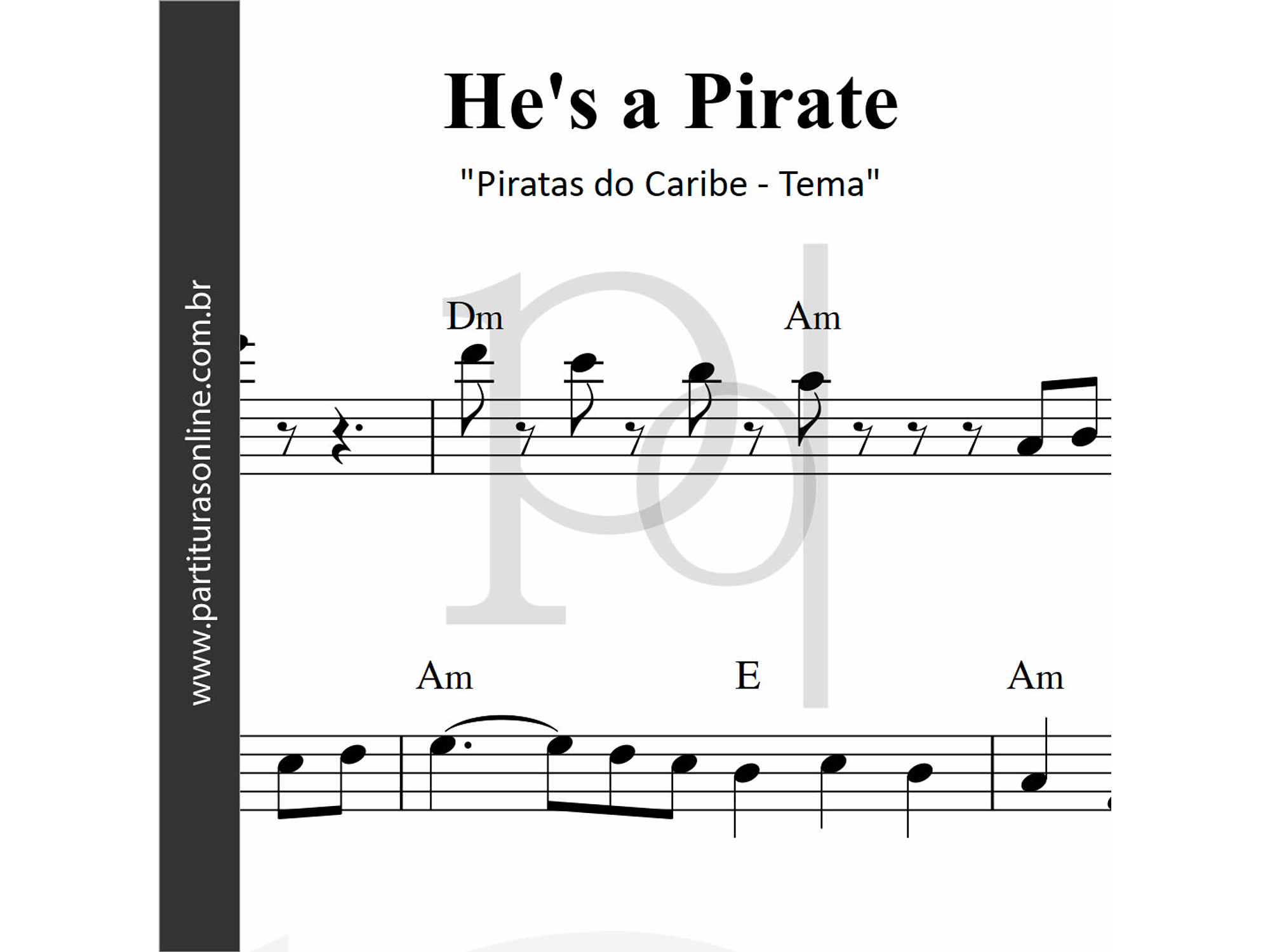 Piratas do Caribe  - Tema | He's a Pirate 1