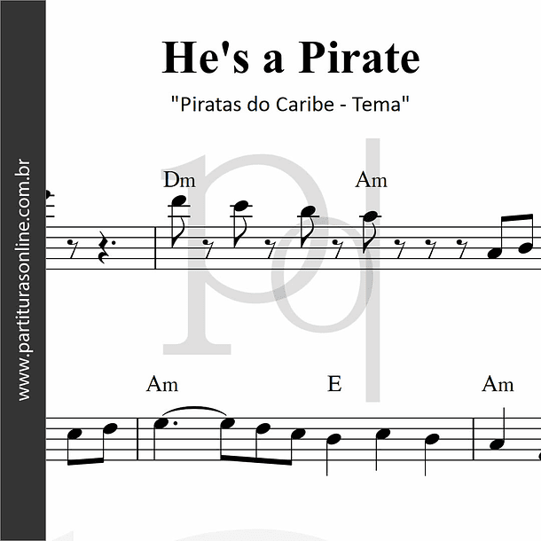 Piratas do Caribe  - Tema | He's a Pirate