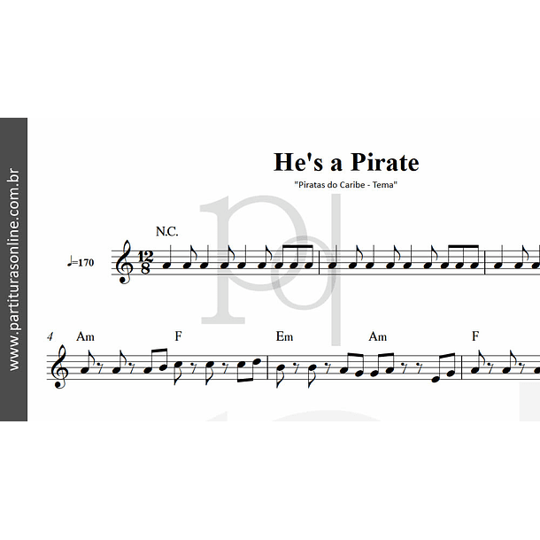 Piratas do Caribe  - Tema | He's a Pirate 2