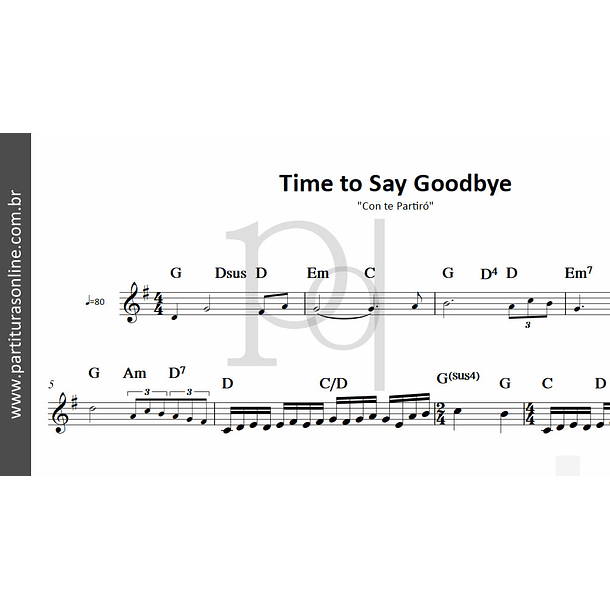 Time to Say Goodbye | Con te Partiró 2