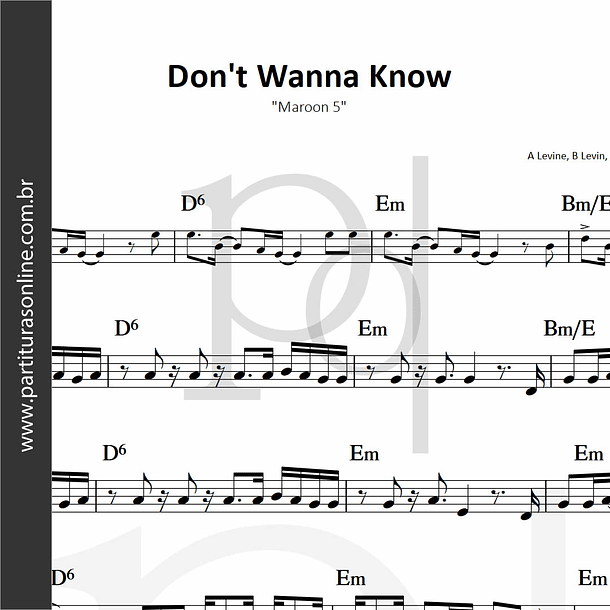 Don't Wanna Know | Maroon 5 1