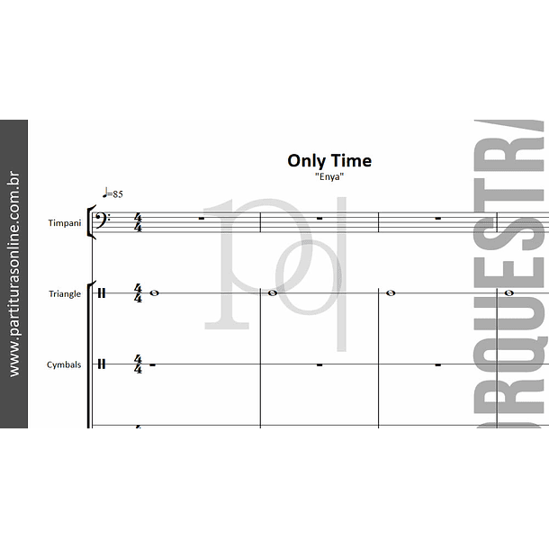 Only Time | arranjo para Orquestra 2