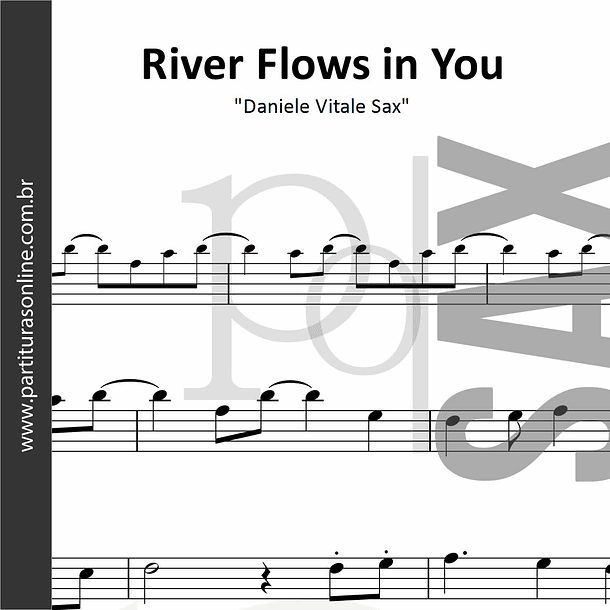 River Flows in You on Sax | para Saxofone Tenor 1