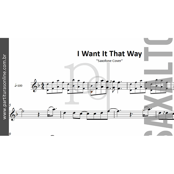 I Want It That Way | Saxofone Cover 2