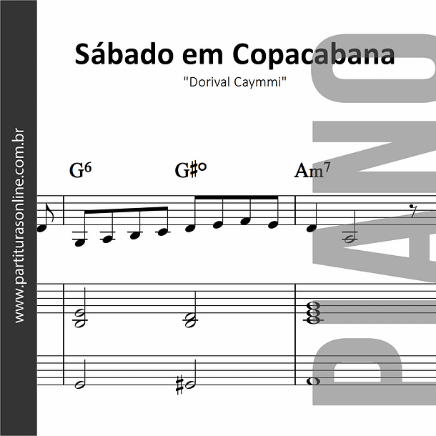 Sábado em Copacabana | para Piano 1