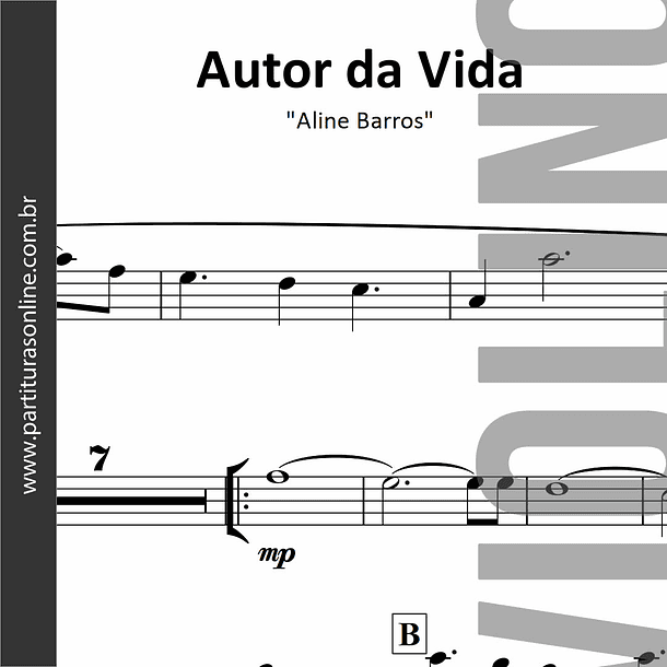 Autor da Vida | arranjo para Violino