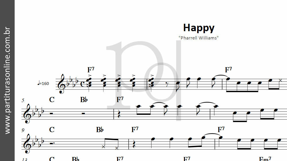 Cifra Club - Pharrell Williams - Happy, PDF