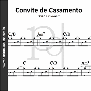 Convite de Casamento | Gian e Giovani