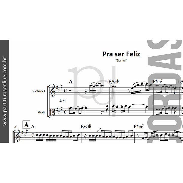 Pra ser Feliz | Violino & Viola 2