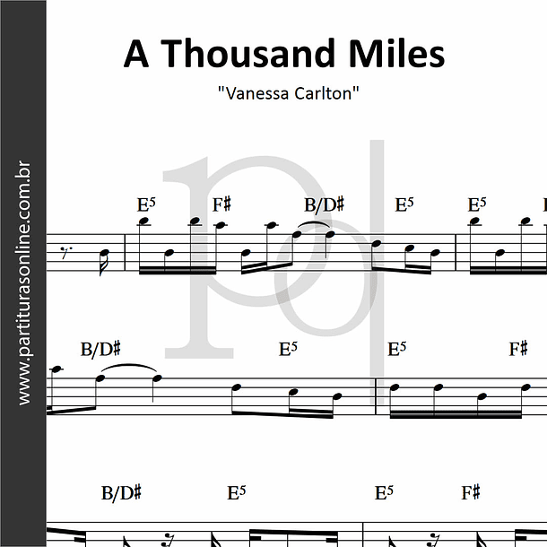 A Thousand Miles • Vanessa Carlton