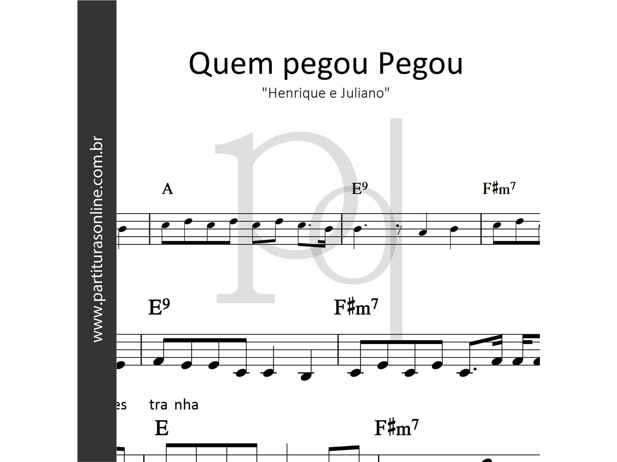 Quem pegou Pegou | Henrique e Juliano 1