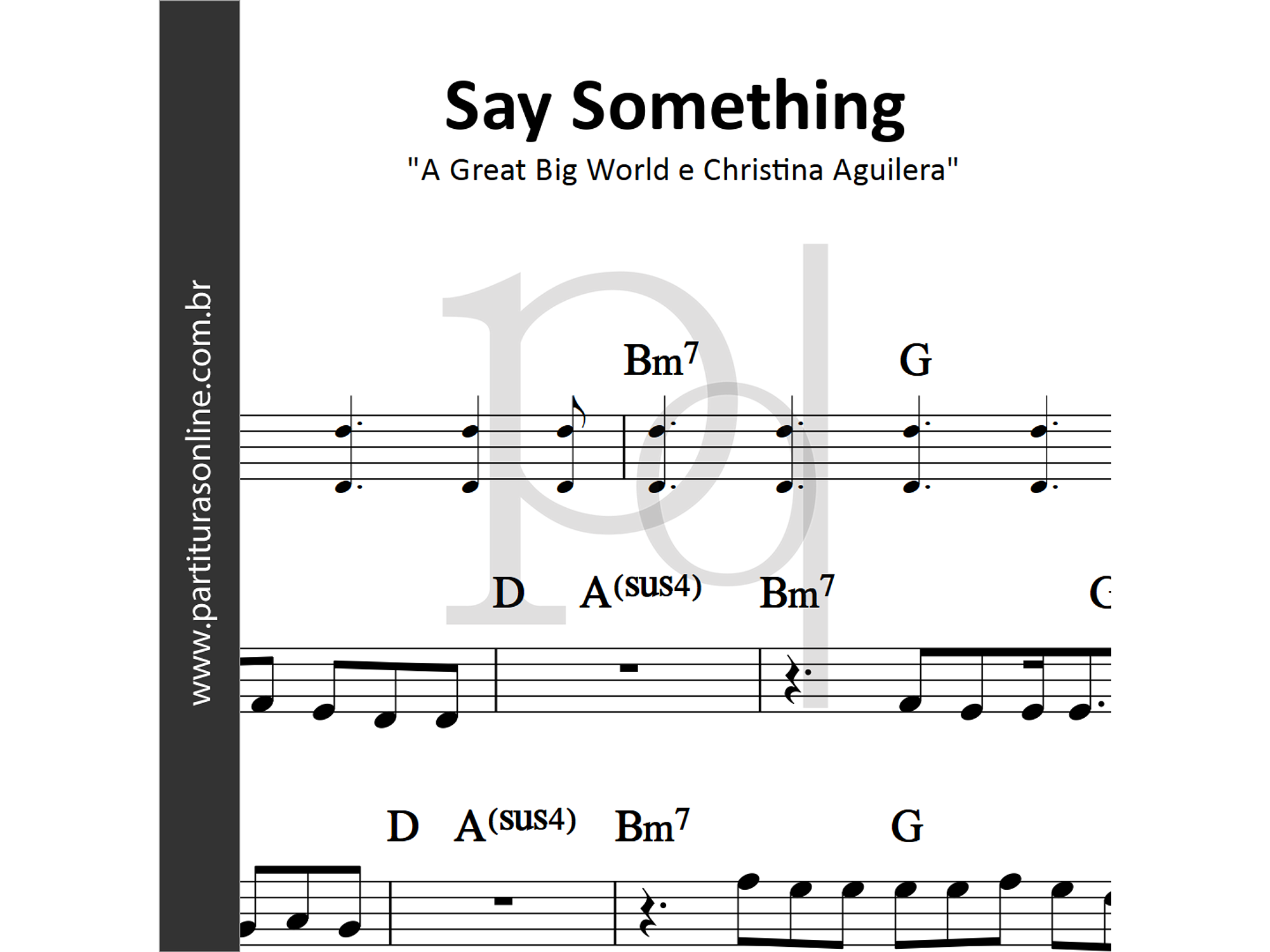 Say Something | A Great Big World e Christina Aguilera 1