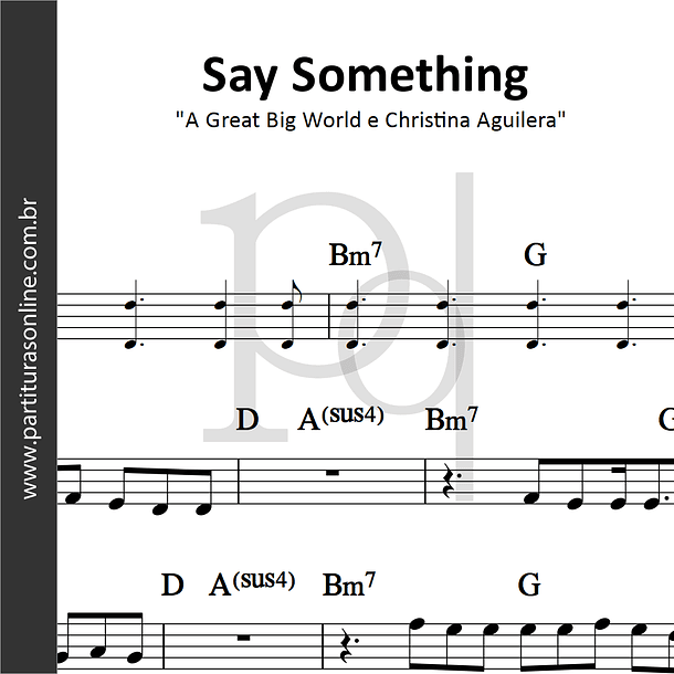 Say Something | A Great Big World e Christina Aguilera 1