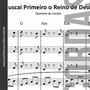 Buscai Primeiro o Reino de Deus | para Cordas