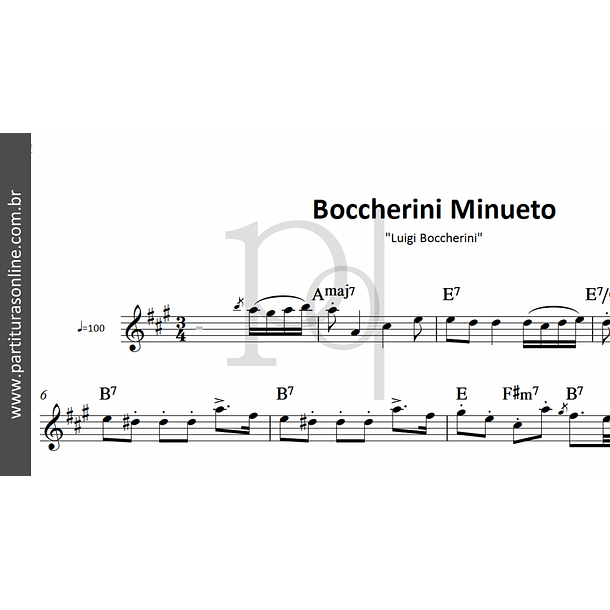 Boccherini Minueto | Luigi Boccherini 2