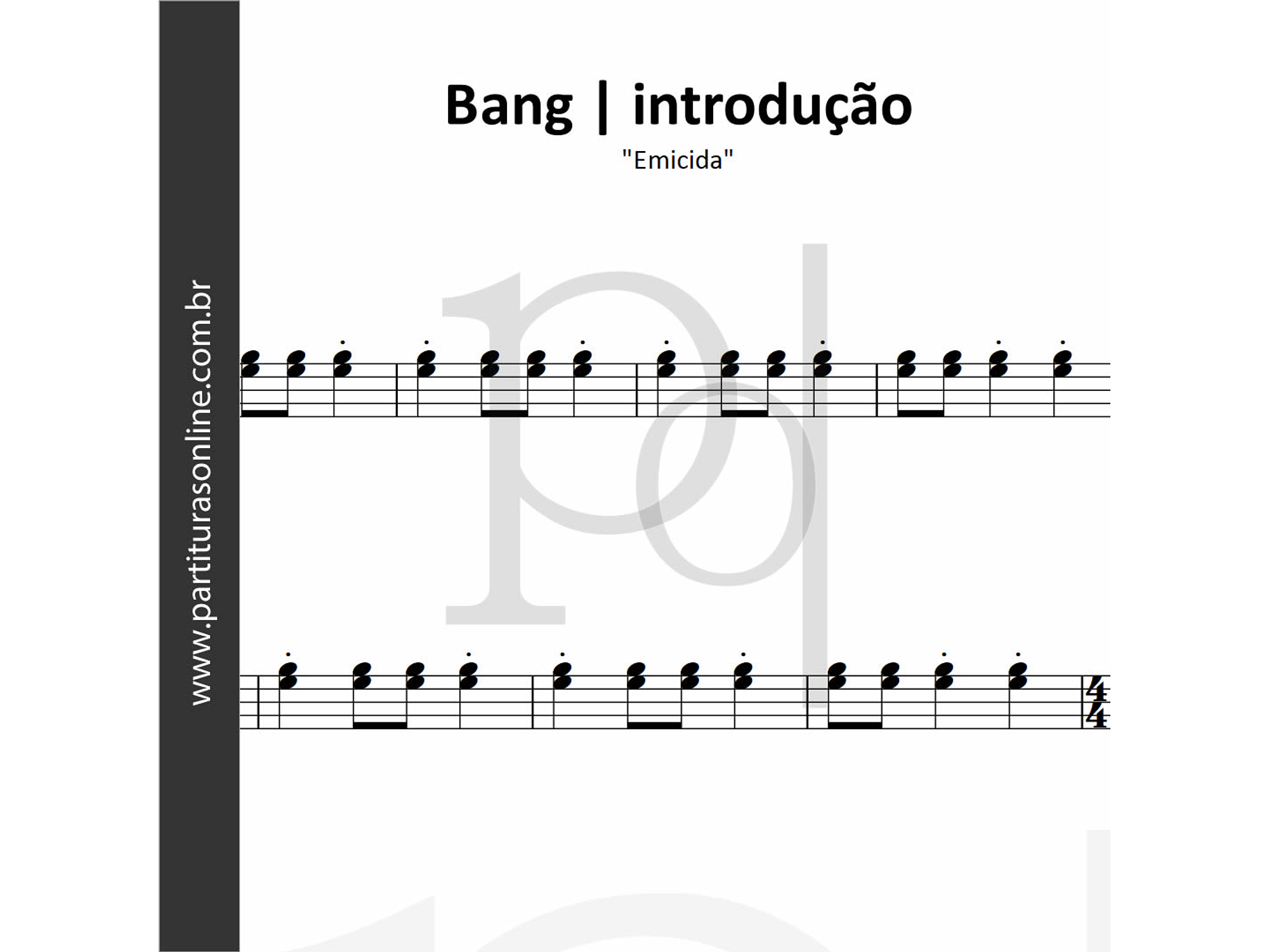 Bang (introdução) | Emicida  1