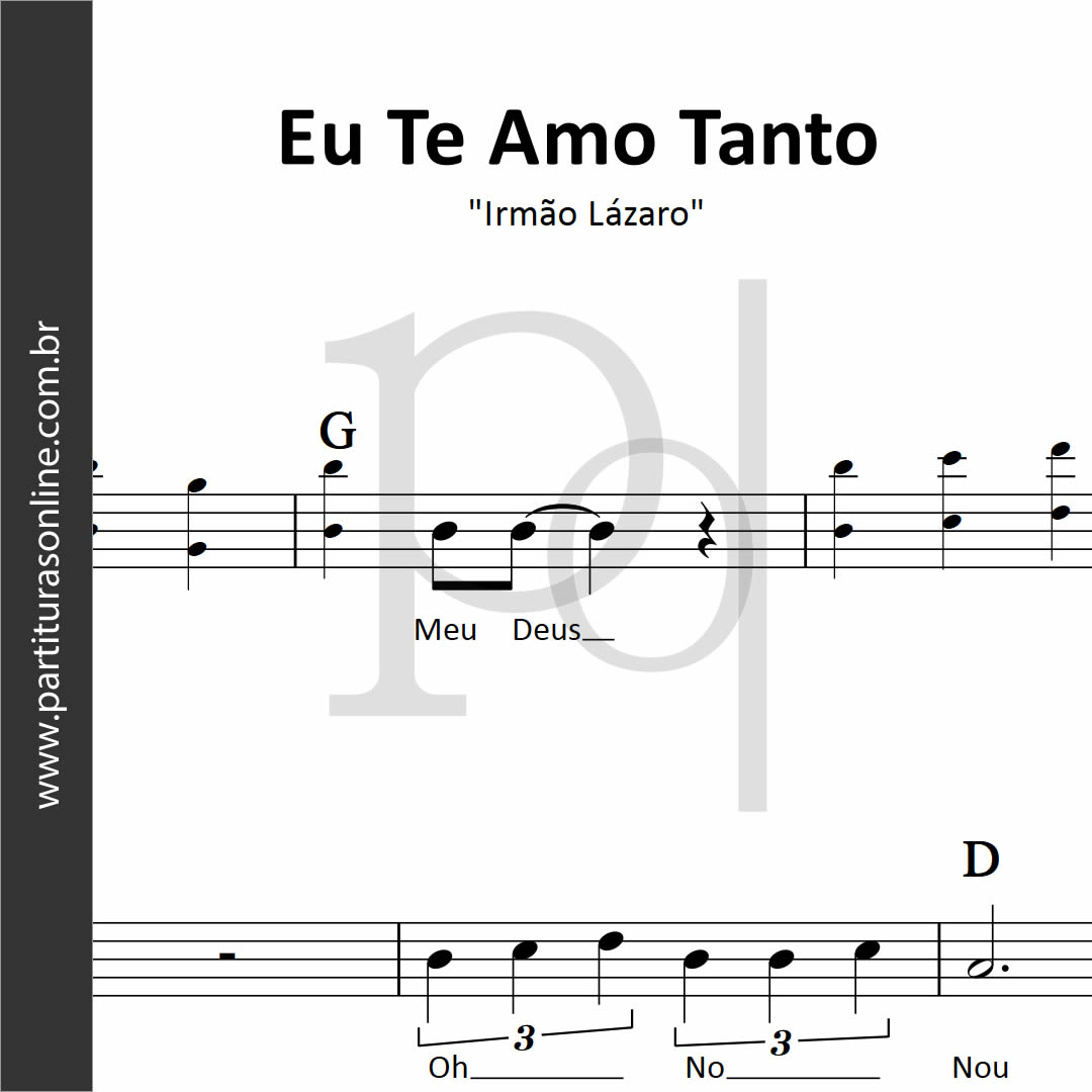 Eu Te Amo Tanto Irmão Lázaro