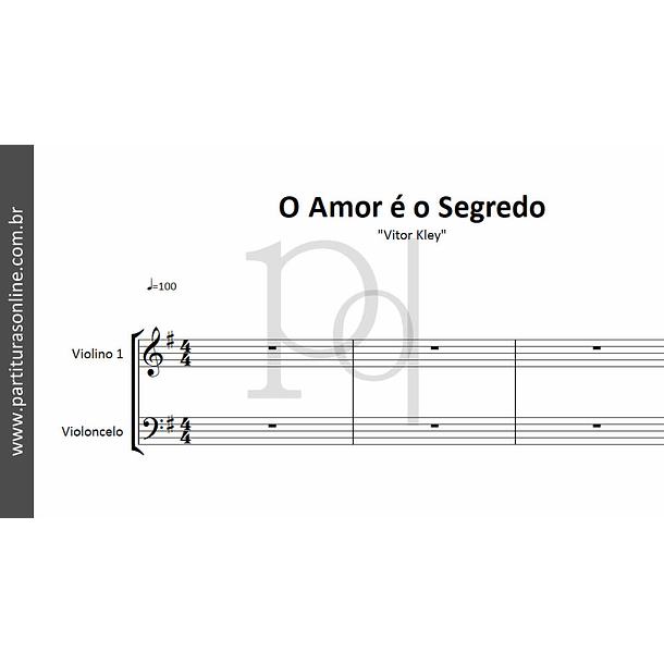 O Amor é o Segredo | Violino e Violoncelo 2