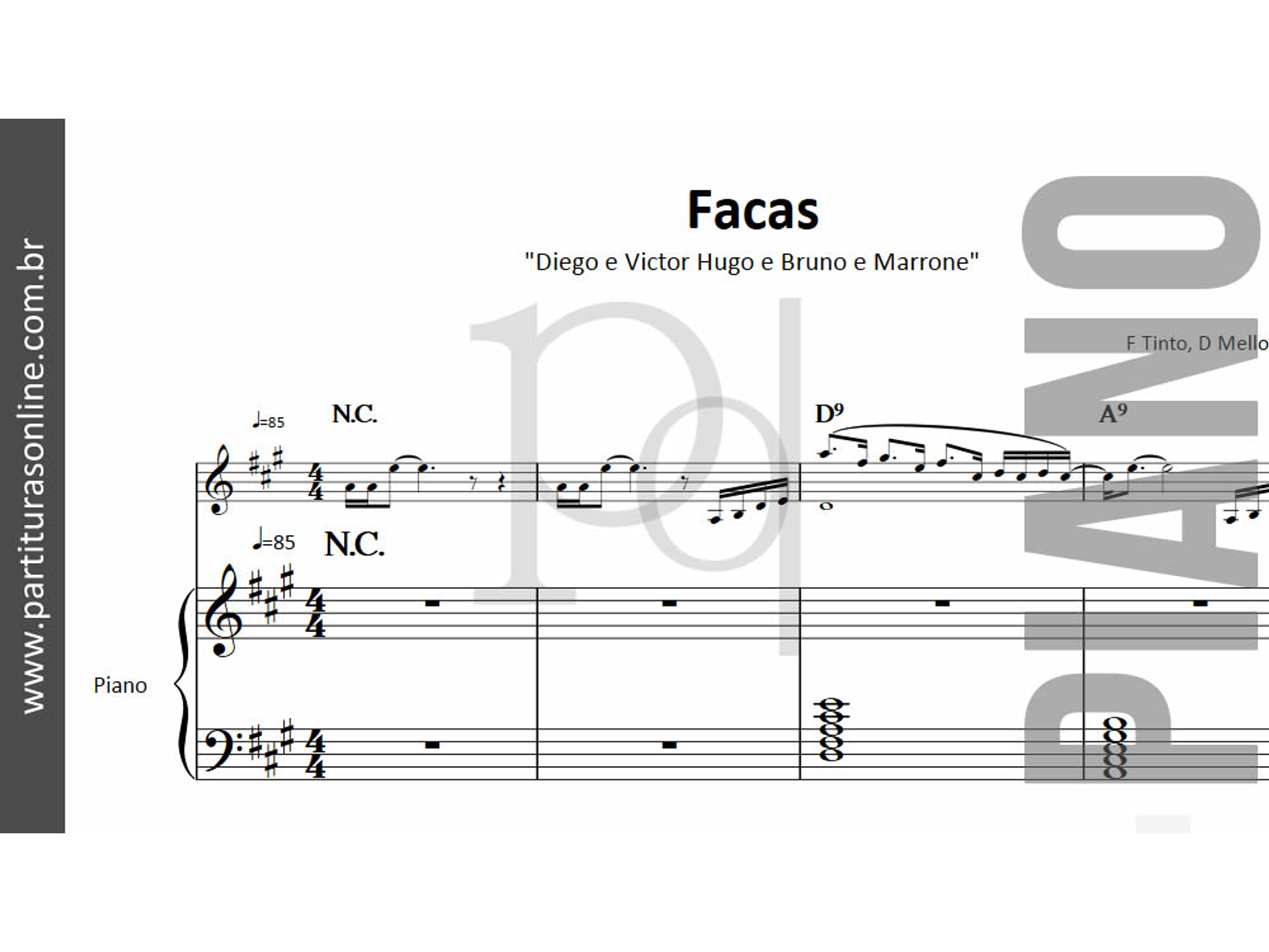 Facas | para Piano 2