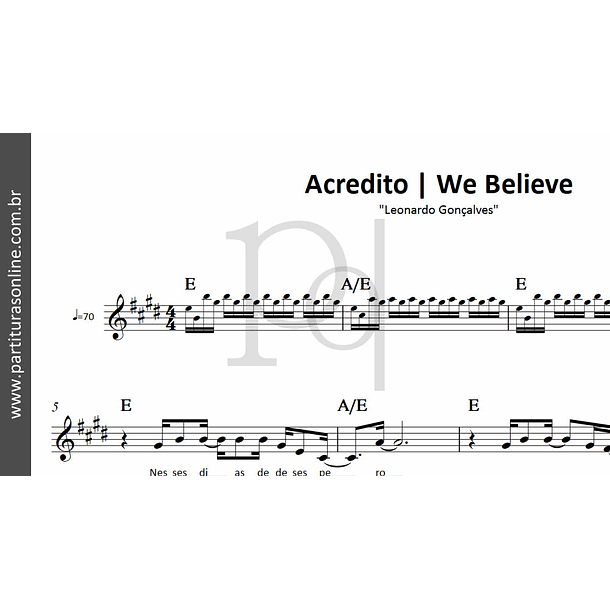 Acredito  - We Believe | Leonardo Gonçalves 2