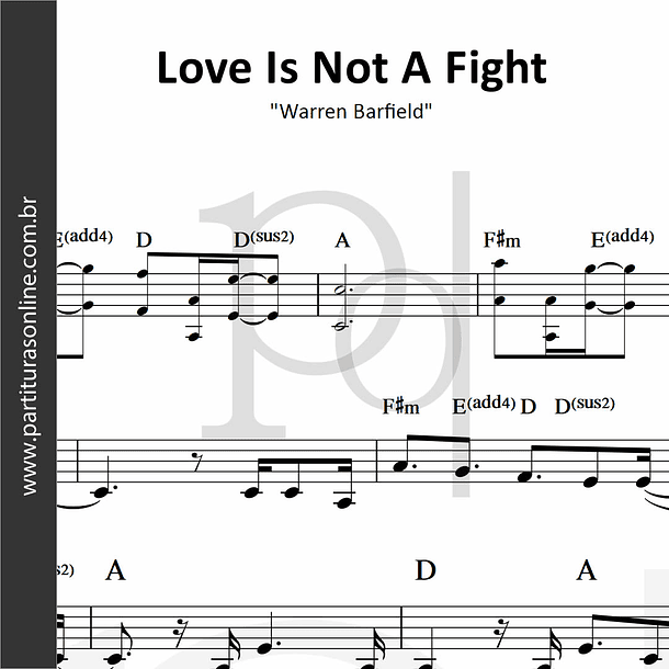 Love Is Not A Fight | Warren Barfield 1
