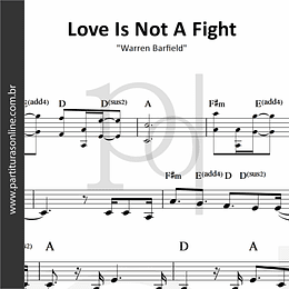 Love Is Not A Fight | Warren Barfield