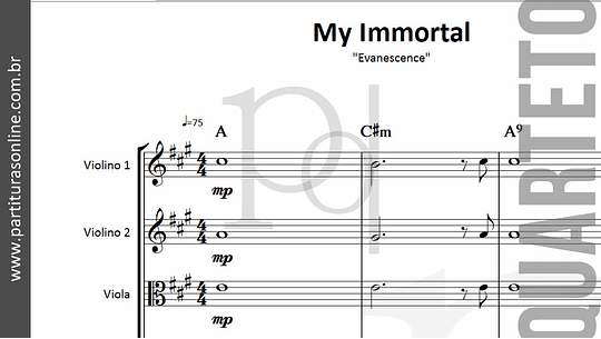 My Immortal | Quarteto de Cordas 