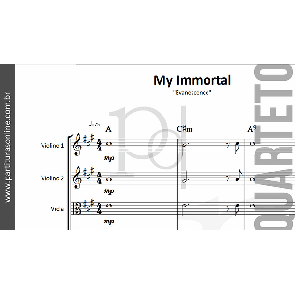 My Immortal | Quarteto de Cordas  2