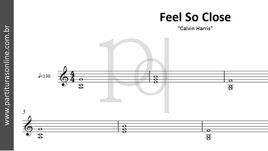 Feel So Close | Calvin Harris