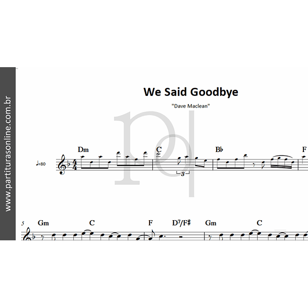 We Said Goodbye | Dave Maclean 2