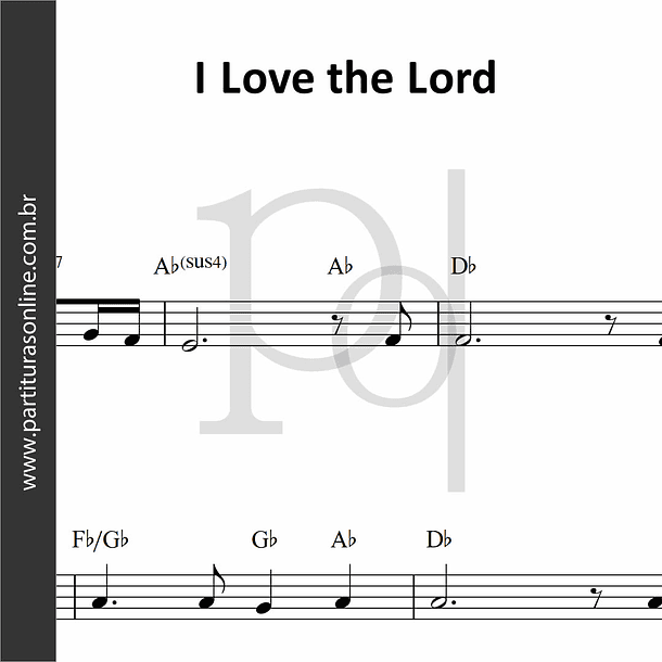 I Love the Lord > SOB ENCOMENDA