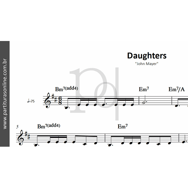 Daughters | John Mayer 2