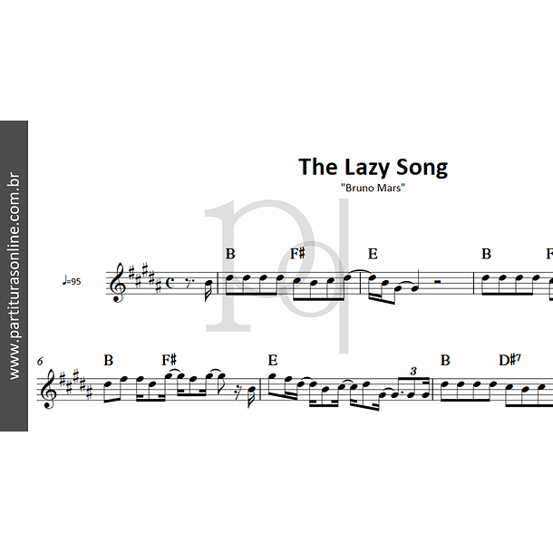 The Lazy Song | Bruno Mars 2
