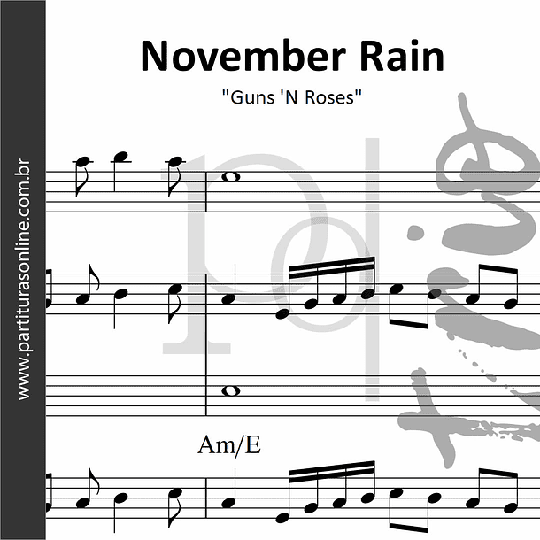 November Rain | arranjo para Trio 1