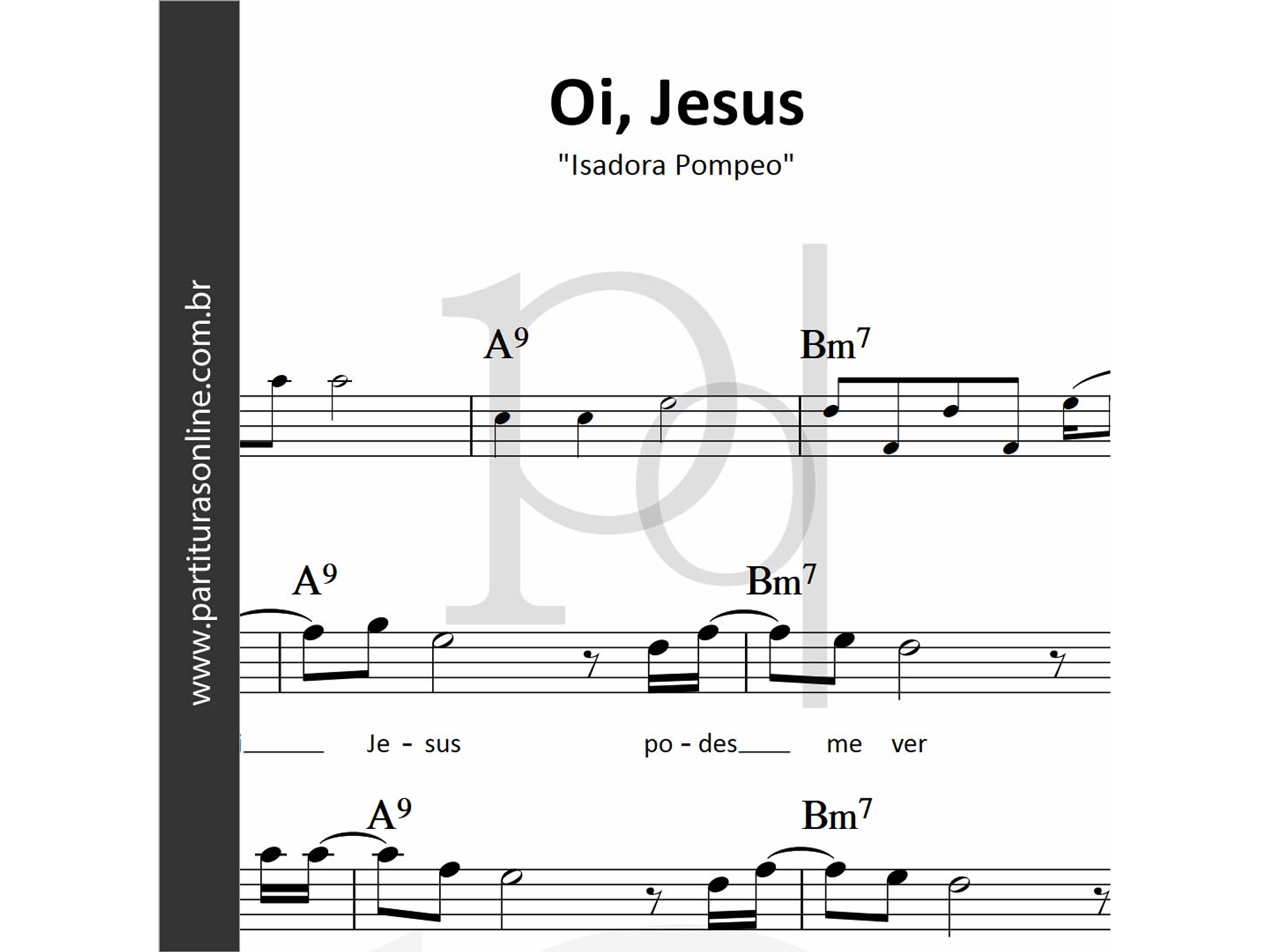 Oi, Jesus |  Isadora Pompeo 1