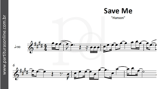 Hanson - Save Me - Cifra Club
