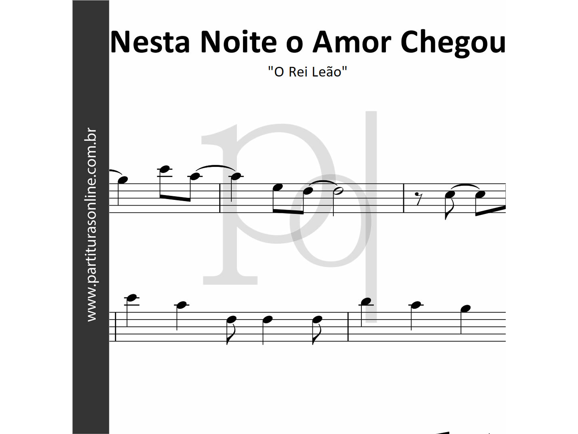 Nesta Noite o Amor Chegou | O Rei Leão 1