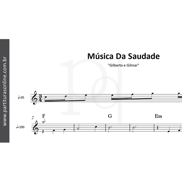 Música Da Saudade · Gilberto e Gilmar 3