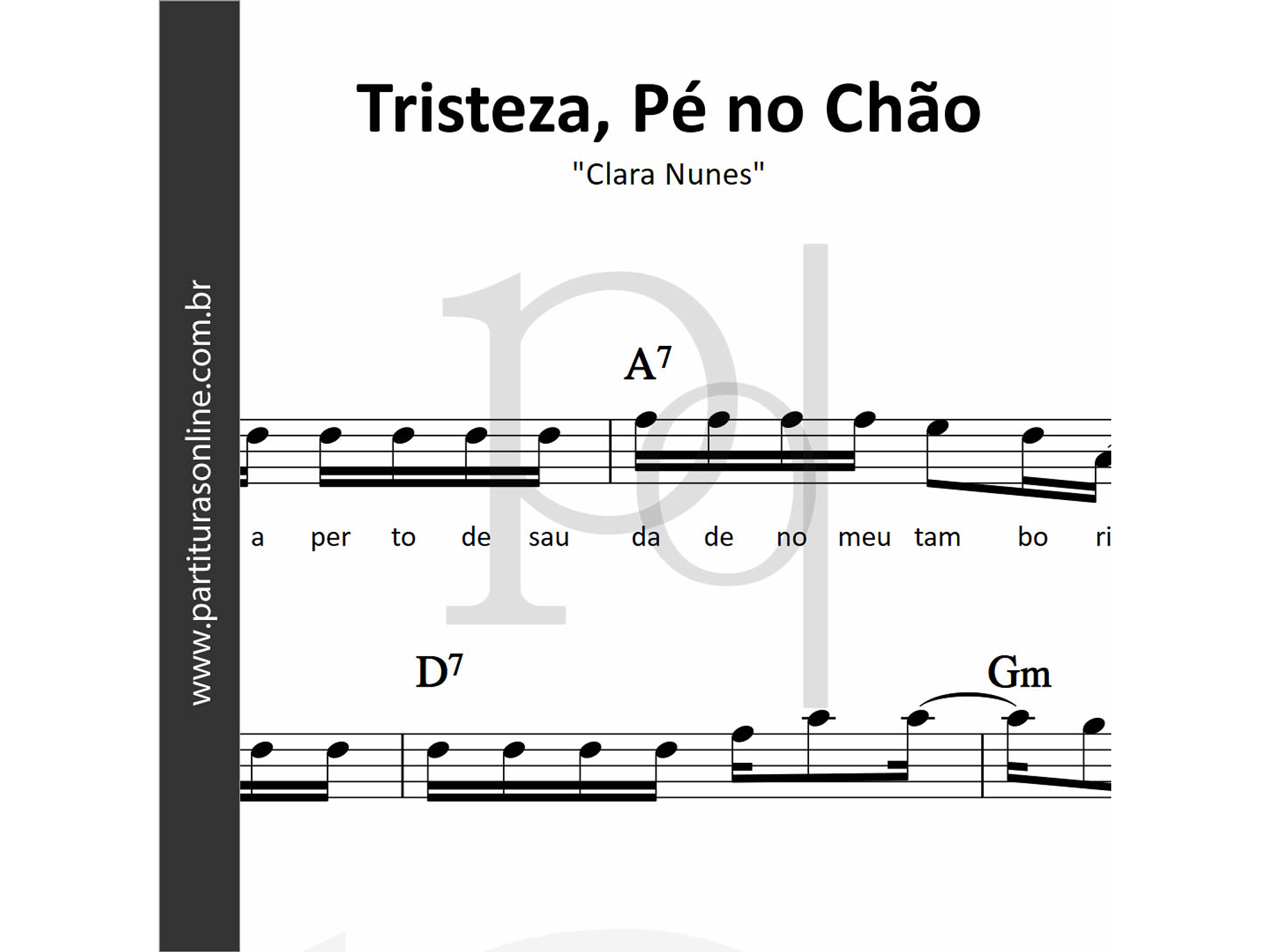 Tristeza, Pé no Chão • Clara Nunes 1