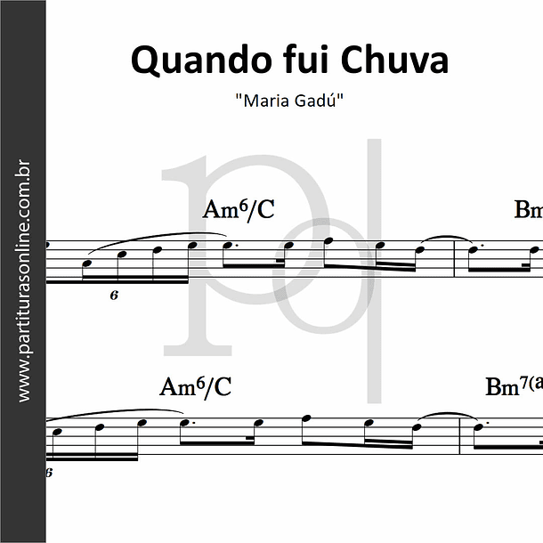 Quando fui Chuva | Maria Gadú e Luis Kiari