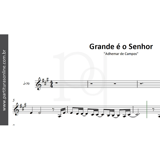 Grande é o Senhor | Adhemar de Campos 2