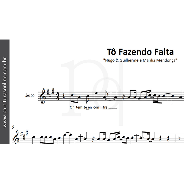 Tô Fazendo Falta | Hugo & Guilherme e Marília Mendonça 2