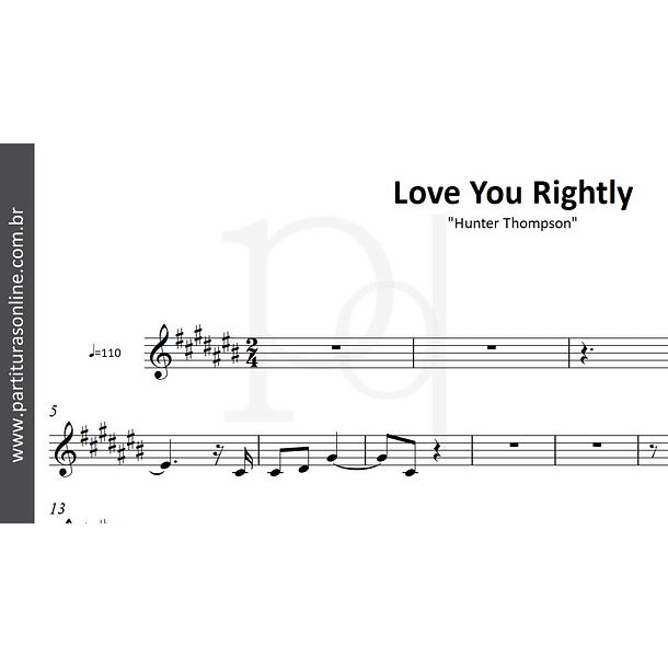 Love You Rightly | Hunter Thompson 2