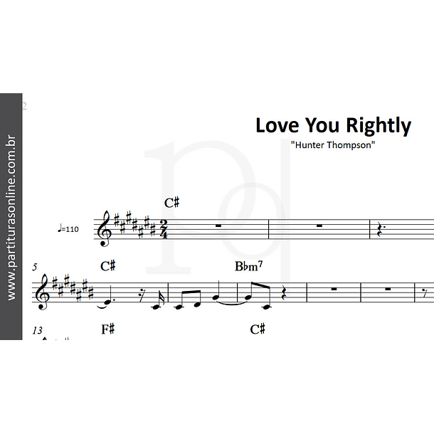 Love You Rightly | Hunter Thompson 3