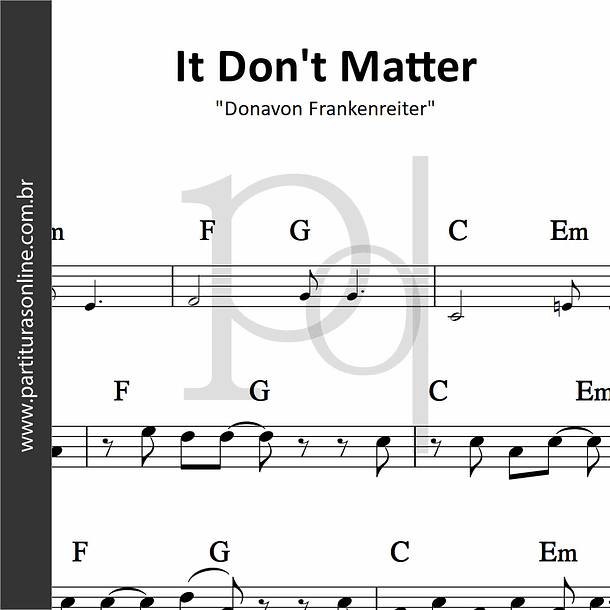 It Don't Matter | Donavon Frankenreiter