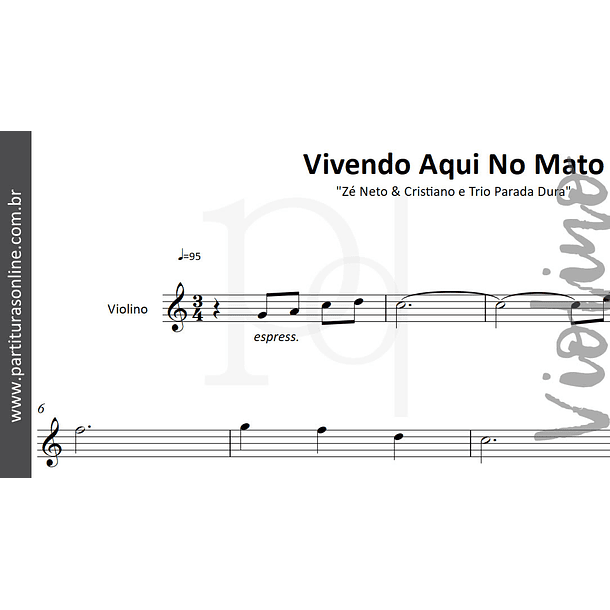 Vivendo Aqui No Mato | Violino e Tema 2